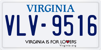 VA license plate VLV9516