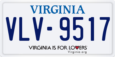 VA license plate VLV9517