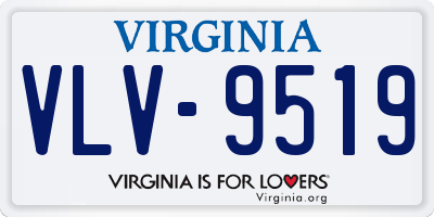 VA license plate VLV9519