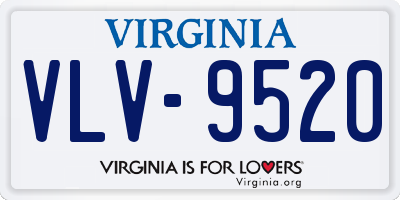 VA license plate VLV9520