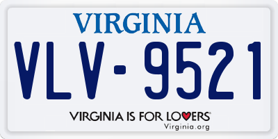 VA license plate VLV9521