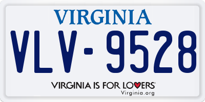 VA license plate VLV9528