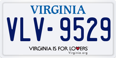 VA license plate VLV9529