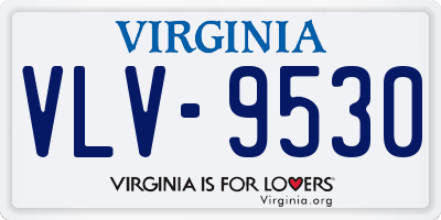 VA license plate VLV9530