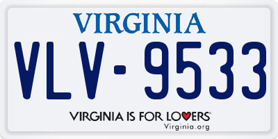 VA license plate VLV9533