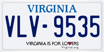 VA license plate VLV9535