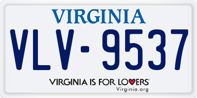 VA license plate VLV9537