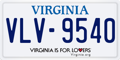 VA license plate VLV9540