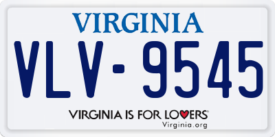 VA license plate VLV9545