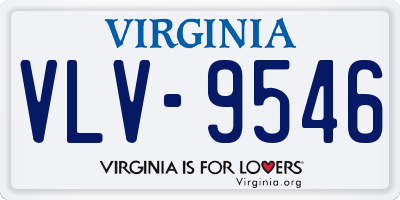 VA license plate VLV9546