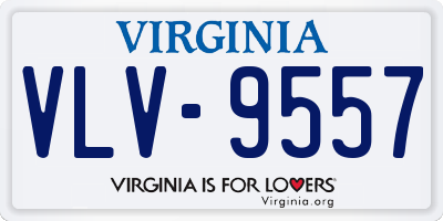 VA license plate VLV9557