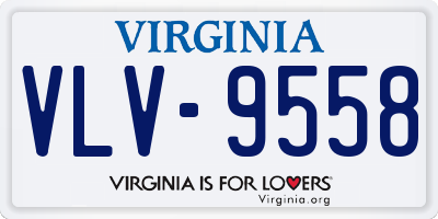 VA license plate VLV9558