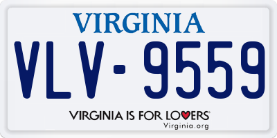 VA license plate VLV9559