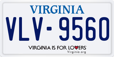 VA license plate VLV9560