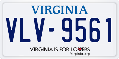 VA license plate VLV9561