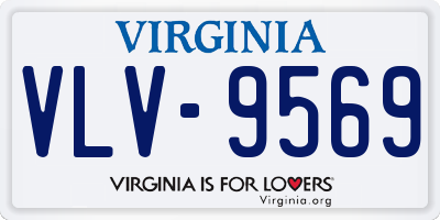 VA license plate VLV9569