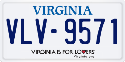 VA license plate VLV9571