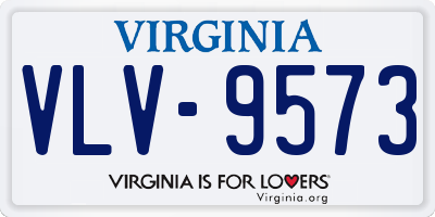 VA license plate VLV9573