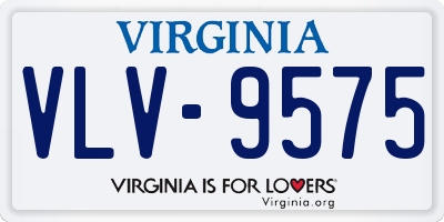 VA license plate VLV9575