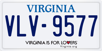 VA license plate VLV9577