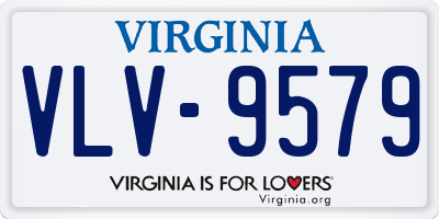 VA license plate VLV9579