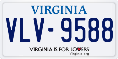 VA license plate VLV9588