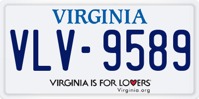 VA license plate VLV9589