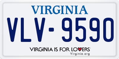 VA license plate VLV9590