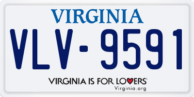 VA license plate VLV9591