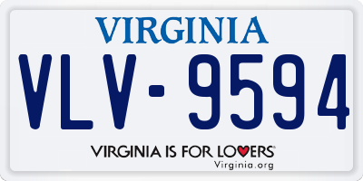 VA license plate VLV9594