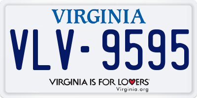 VA license plate VLV9595