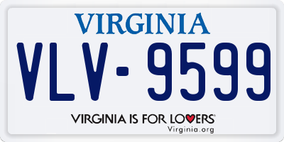 VA license plate VLV9599