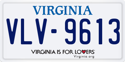 VA license plate VLV9613