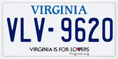 VA license plate VLV9620