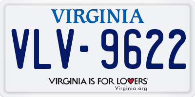 VA license plate VLV9622