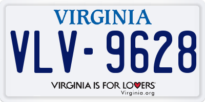 VA license plate VLV9628