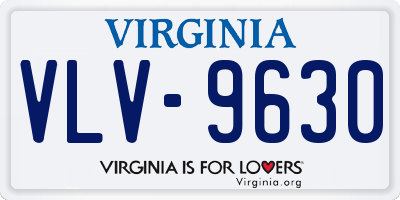 VA license plate VLV9630