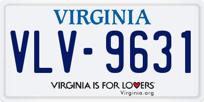 VA license plate VLV9631