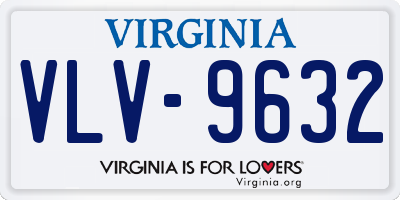 VA license plate VLV9632