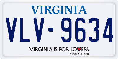 VA license plate VLV9634