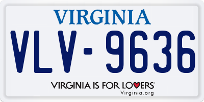 VA license plate VLV9636