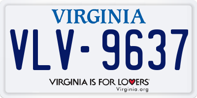 VA license plate VLV9637