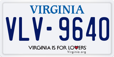 VA license plate VLV9640