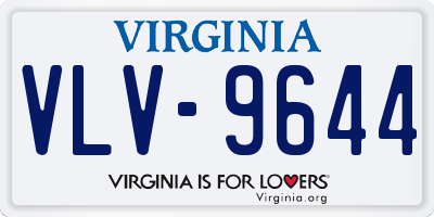 VA license plate VLV9644