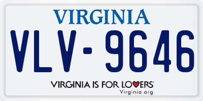 VA license plate VLV9646