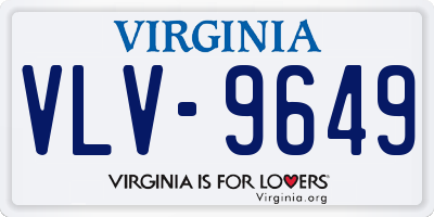 VA license plate VLV9649