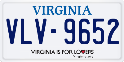 VA license plate VLV9652