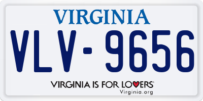 VA license plate VLV9656