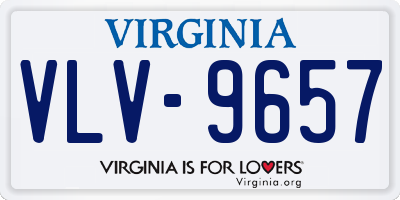 VA license plate VLV9657