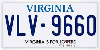 VA license plate VLV9660